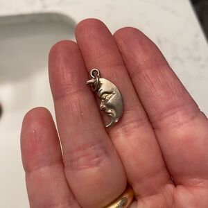 Silver Man in the moon Pendant